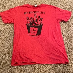 My bucket list shirt.